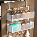 Over The Door Mesh Storage Baskets For Organizing Handbags Wallets And Daily Essentials