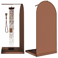 Modern Shower Sauna Design With Glass Partition Handheld Shower And Water Flow