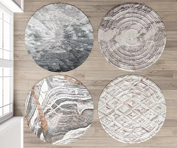 Modern Round Carpet 3d model