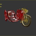 Industrial Style Motorcycle Postman Motorcycle Three-wheeled Motorcycle Classic Motorcycle Retro Motorcycle Classic Motorcycle 3d model