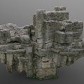 Stone Scan Stone Stone Block Rock Reef Boulder Cliff Cliff Cliff Terrain 3d model