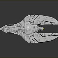 Modern fighter sci-fi fighter sci-fi fighter space fighter 3d model