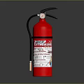 Red Household Fire Extinguisher For Home Safety And Emergency Use