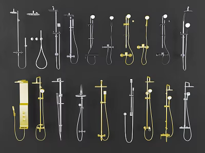 Modern Shower Head Shower Faucet Shower Head 3d model