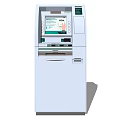 Modern Public ATM Machine With Digital Screen And Cash Dispenser Features 3d model