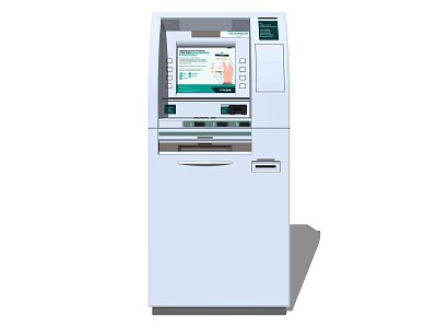 Modern one machine hospital self-service machine 3d model