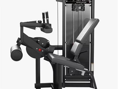 Commercial Grade Leg Extension Sports Equipment With Comfortable Seat And Durable Frame 3d model