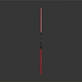 Yellow Lightsaber with Black Handle and Glowing Blade on Dark Background