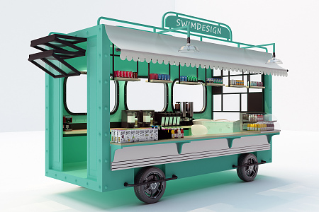 Industrial LOFT Vans Water Bar 3d model