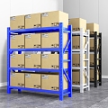 Storage Shelf Storage Rack Multi-layer Heavy Storage Rack Commercial Supermarket Garage Express Storage Room Goods Storage Rack 3d model