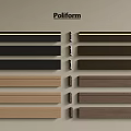 Poliform Decorative Lines In Various Colors For Modern Interior Design 3d model