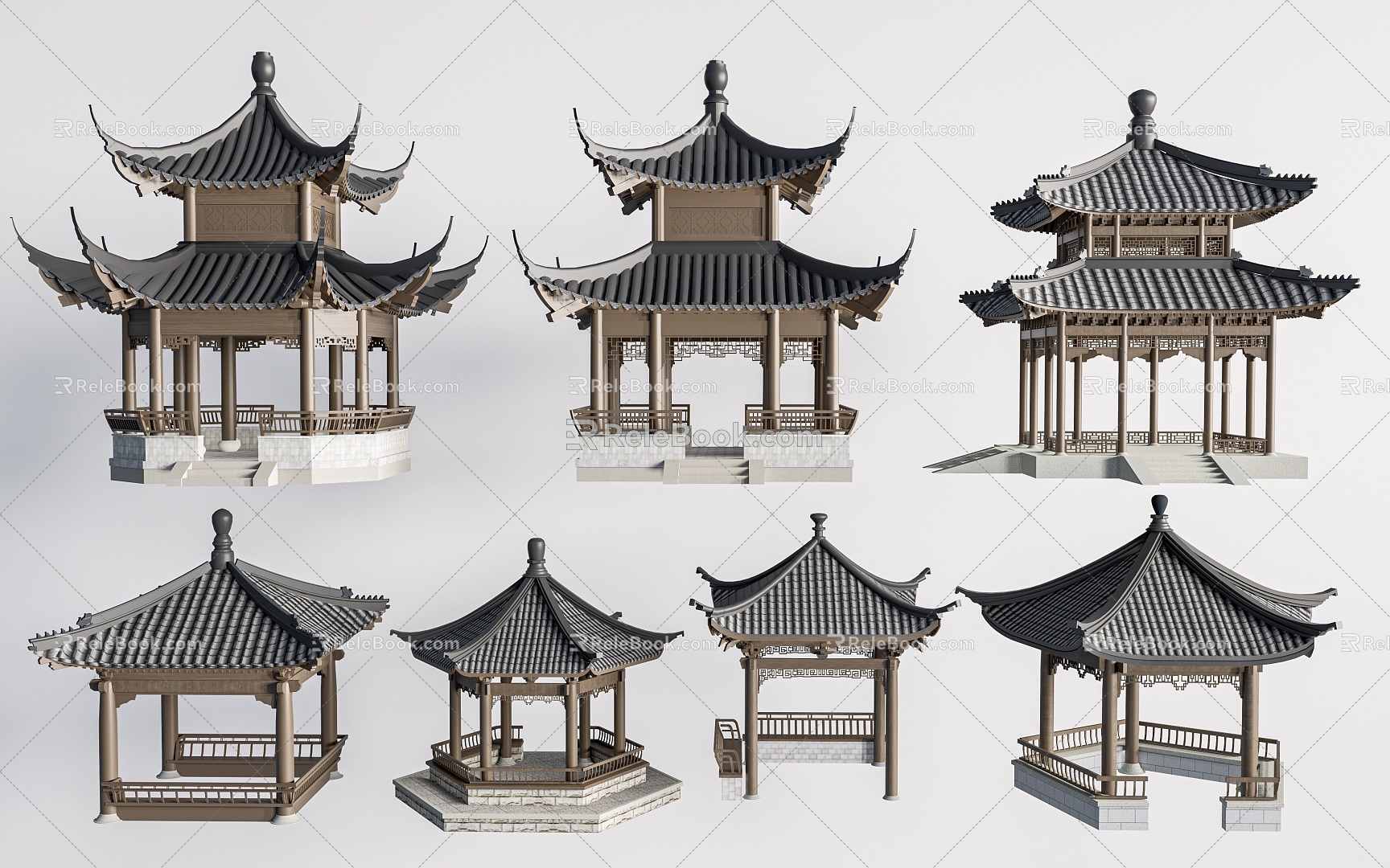 Chinese Style Landscape Pavilion Chinese Style Pavilion Chinese Style Pavilion Ancient Pavilion Antique Pavilion 3d model