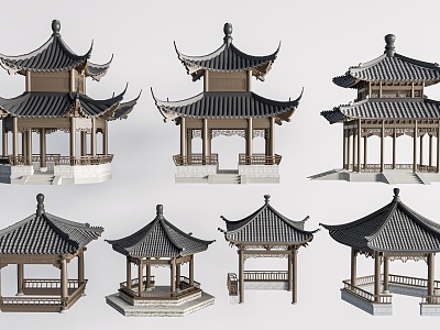 Chinese Style Landscape Pavilion Chinese Style Pavilion Chinese Style Pavilion Ancient Pavilion Antique Pavilion 3d model