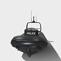 Police Rigid Inflatable Boat With Equipment And Markings