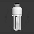 modern energy-saving lamp fluorescent lamp 3d model