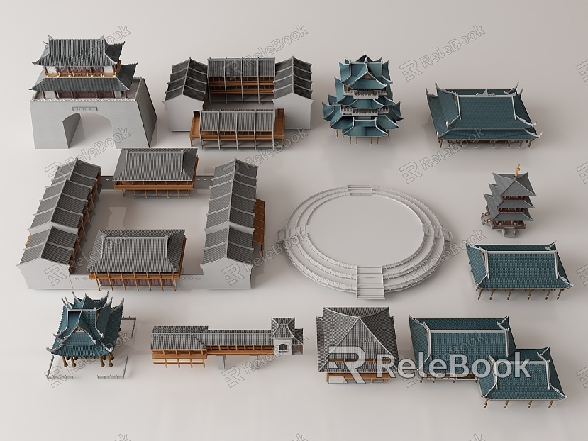 Chinese ancient building model