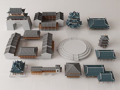 Chinese ancient building 3d model