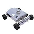 Smart Machine With Silver Body Black Wheels And Compact Mechanical Structure Design 3d model