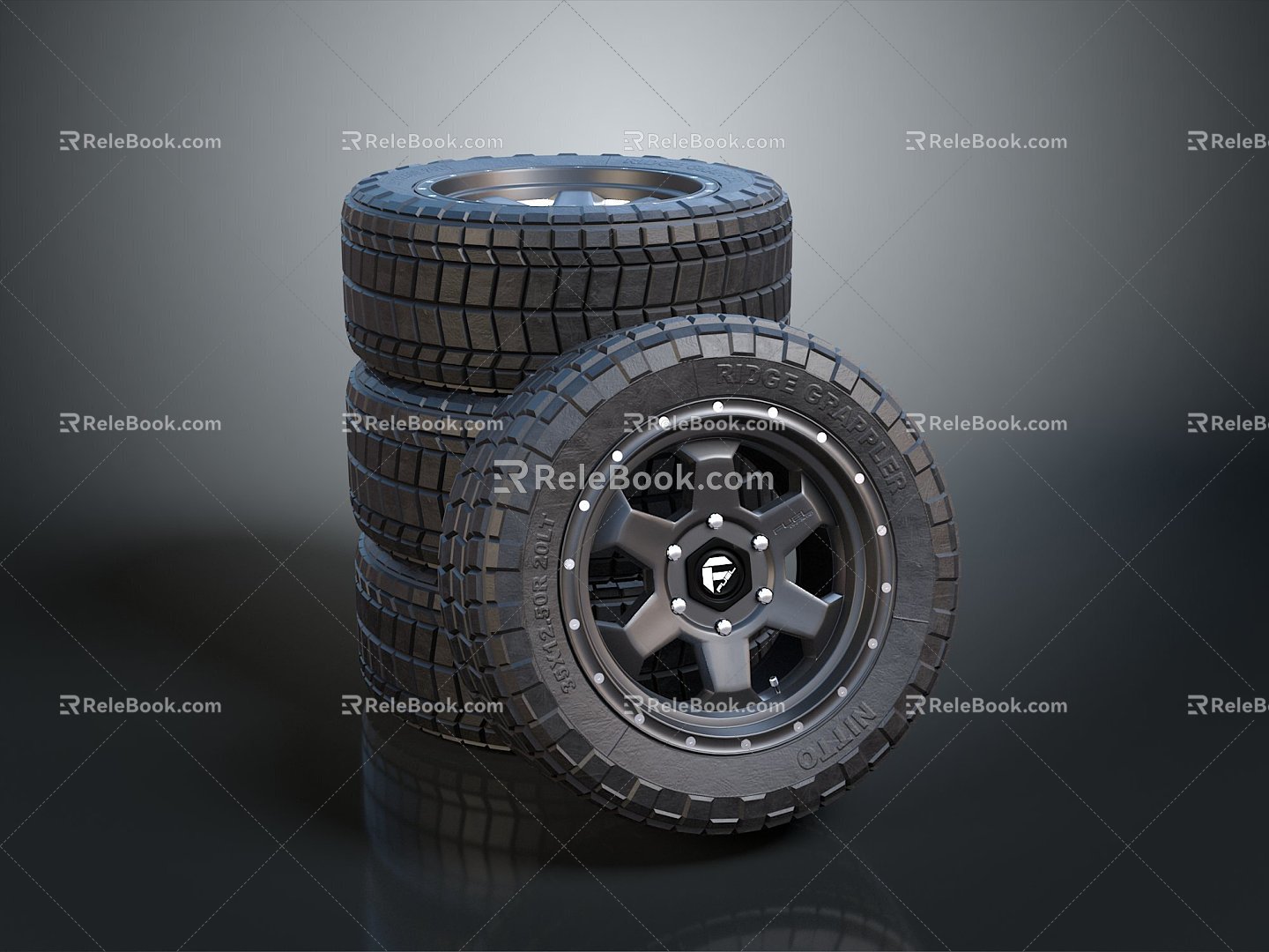 Tire tire wheel hub Volkswagen wheel hub Volkswagen tire new tire car outer tire car wheel hub 3d model