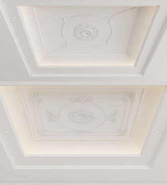 European-style ceiling 3d model