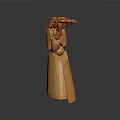 Golden Mechanical Equipment With Intricate Metallic Structure And Stable Base Design
