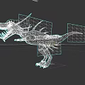 Realistic Aquatic Animal 3D Model With Sharp Teeth Dorsal Fin And Fierce Pose