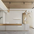 Modern Front Desk 3d model