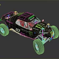 Black And Green Off Road Car With Monster Energy Logo And Large Wheels
