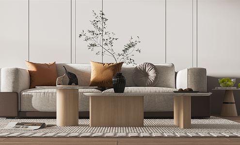 Modern double sofa 3d model