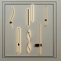 Modern Wall Lamp Minimalist Linear Wall Lamp 3d model