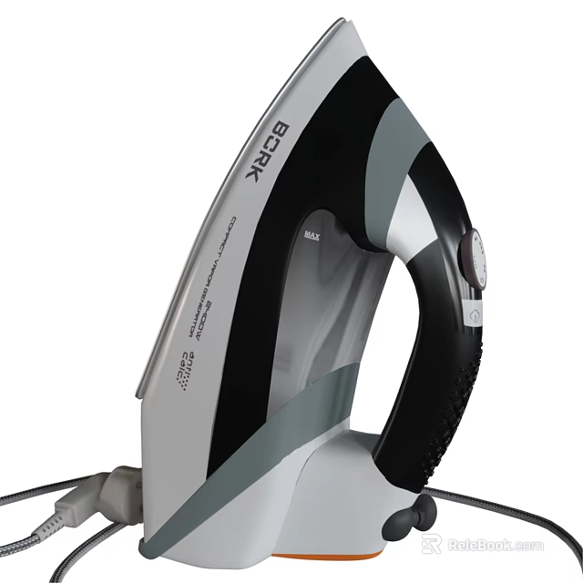 BEARK Electric Iron with Modern Design Sleek Handle and Control Panel 3d model 