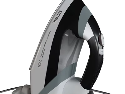 BEARK Electric Iron with Modern Design Sleek Handle and Control Panel 3d model