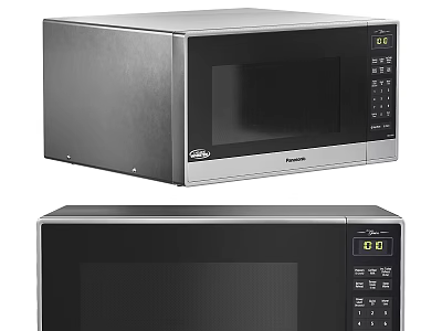 Modern Panasonic Microwave Oven Models For Kitchen Appliances With Digital 3d model