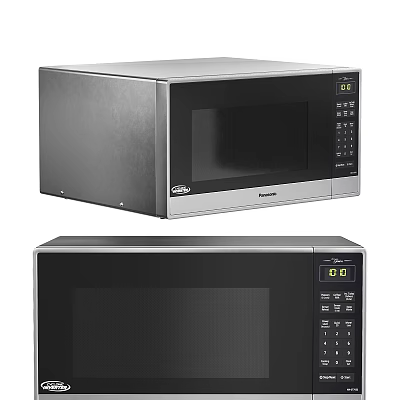 Modern Panasonic Microwave Oven Models For Kitchen Appliances With Digital 3d model