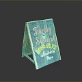 Wooden Foldable Sign for Freshly Squeezed Orange Juice Made Here