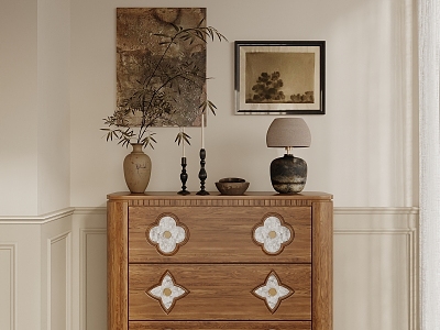 Four-leaf clover French vintage sideboard model