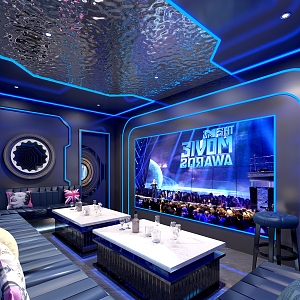 KTV Single Room KTV Single Room Bar Night Club Entertainment Club 3d model