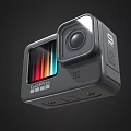 GoPro Action Camera Digital Device With Front Display Screen And High Quality Lens 3d model