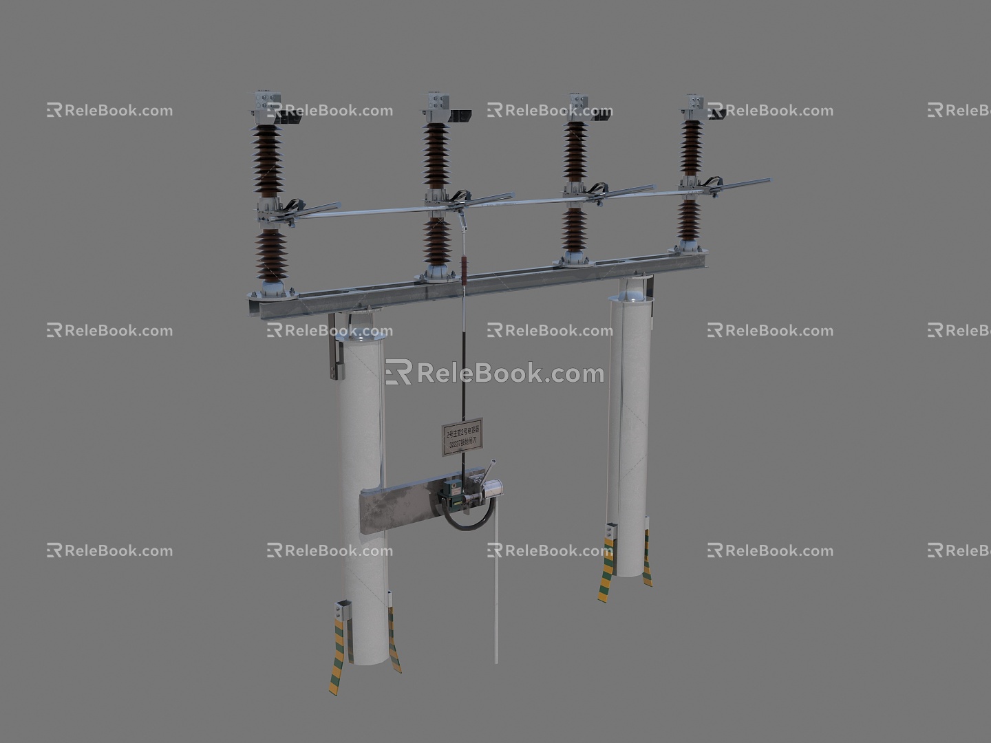 power station isolating switch isolating switch 3d model