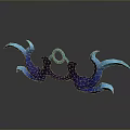 Cold weapons Sword Axe Hook Fork Spear Trident Melee Weapon Military 3d model