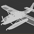 Amphibious aircraft Small private aircraft Amphibious aircraft 3d model