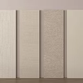 Decorative Wall Panels with Various Textures and Neutral Colors for Interior Design