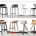 Modern Bar Stools With Various Designs And Colors For Home Kitchen Areas