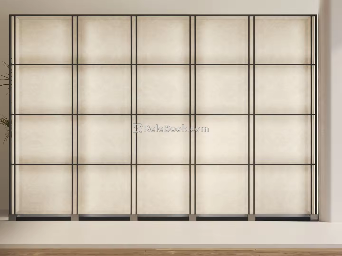 Modern background wall DuPont paper background wall 3d model