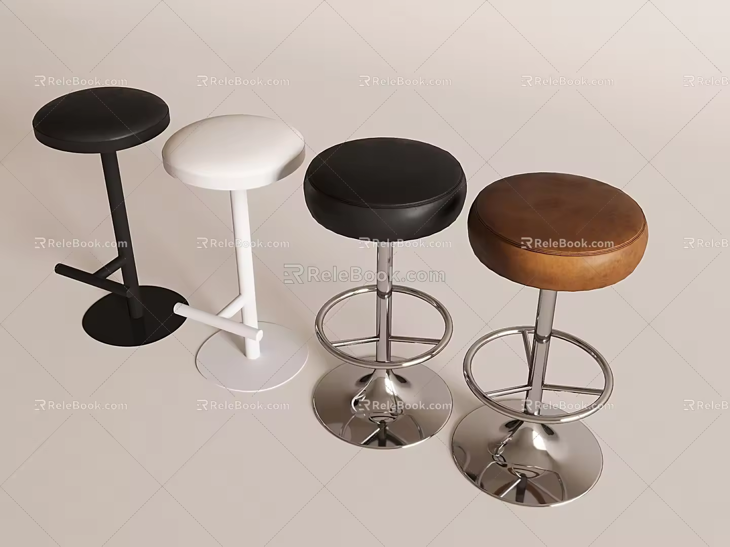 Modern Bar Stool Bar Stool Rotatable Lifting Bar Stool 3d model
