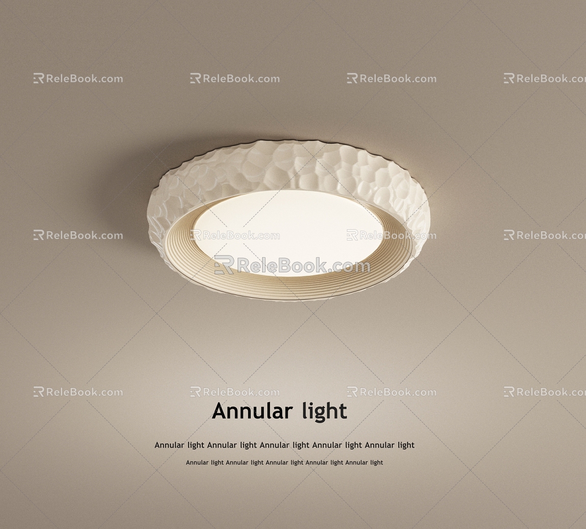 Cream wind ceiling lamp model