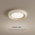 Cream wind ceiling lamp 3d model