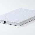 White Quilted Mattress With Patterned Surface And Firm Edge Design