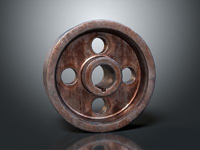 Industrial LOFT Tire Pulley Centrifugal Pump Pulley Tire 3d model