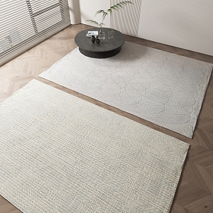 Modern Square Carpet 3d model